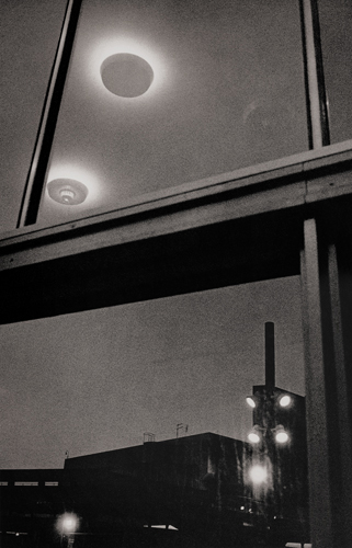 Lights reflected in the Royal Festival Hall windows