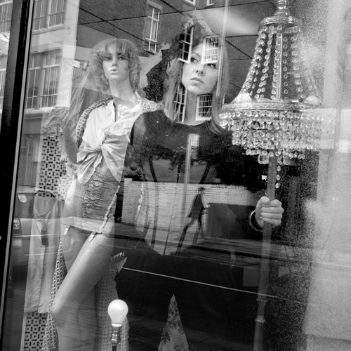 Portrait of Slovenian performer Jasmina Klančar