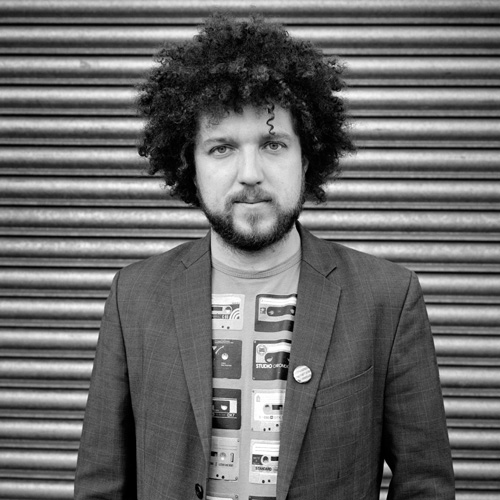 Portrait of Slovenian musician Janez Dovč