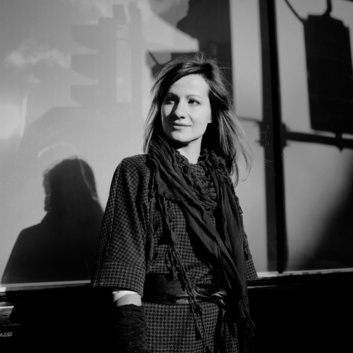 Portrait of Slovenian actress Aleksandra Balmazovic
